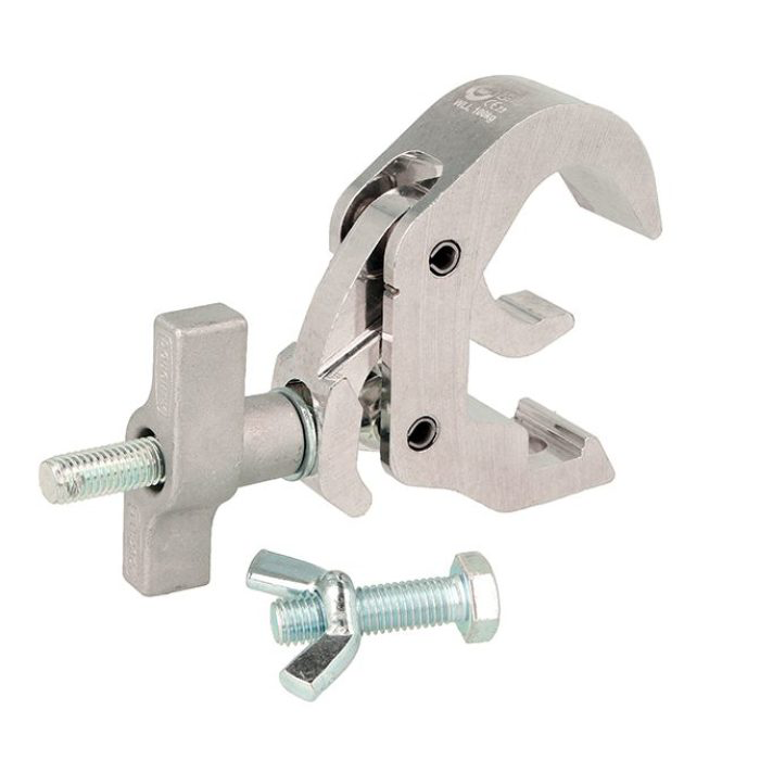 [156359] Doughty T58305 Slimline Quick Trigger Hook Clamp – 38–51 mm, WLL 100 kg, sølv 