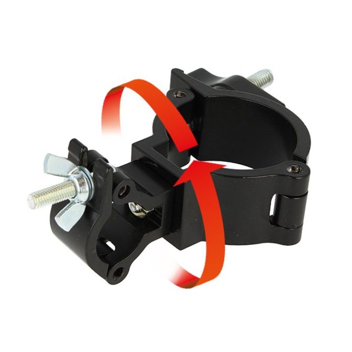 [184855] Doughty T5813201 Swivel Clamp – 48–51 mm / 25–38 mm, WLL 100 kg, sort 