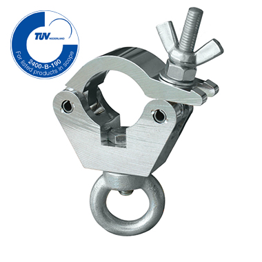 [160970] Doughty T58014 Slimline Hanging Clamp – 48–51 mm, SWL 340 kg, sølv 