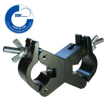 [162602] Doughty T57114 Parallel Coupler – Ø 48–51 mm, SWL 750 kg, sort 