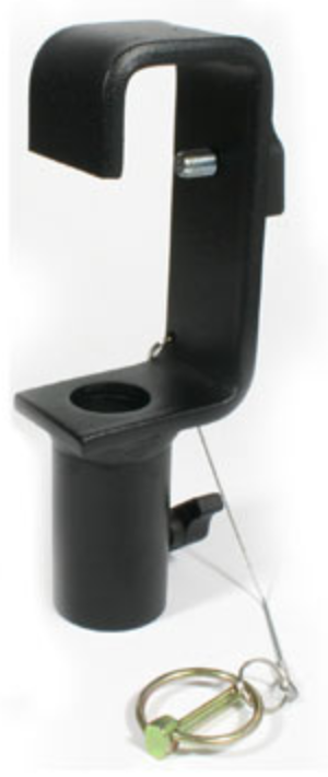 [158071] Doughty T20900 TV Hook Clamp – 20–51 mm, SWL 150 kg, sort 