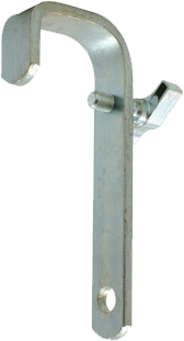 [160924] Doughty T20107 Straight Hook Clamp – 48–51 mm, SWL 40 kg, stål 