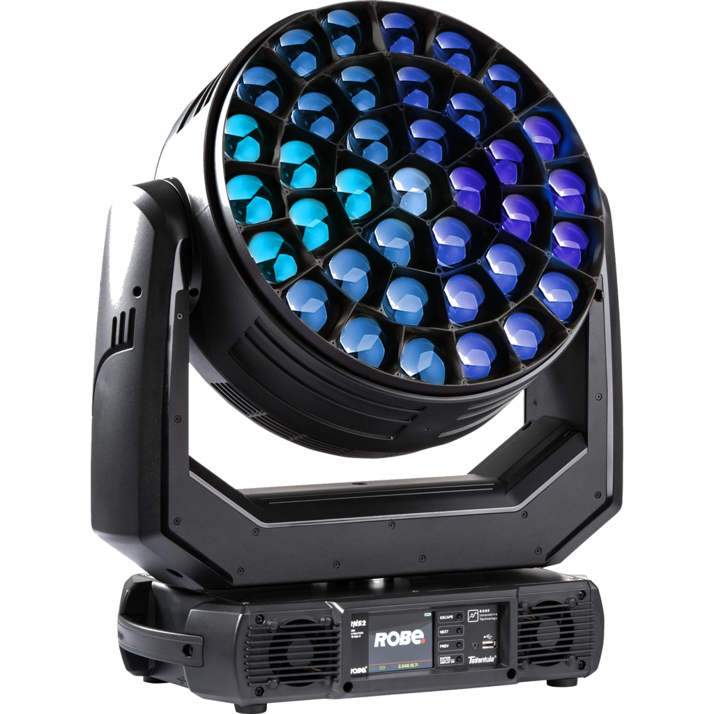 [174363] Robe Tarrantula er en kraftig beam/wash/effect moving light fra Robe Lighting, utviklet for store scener (Standard, Kablet DMX)