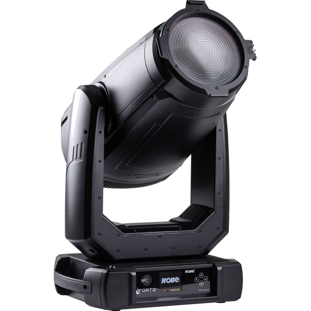 [180069] Robe iFORTE Fresnel – IP65 moving Fresnel-lampe, 1000 W White LED, 40 500 lm, 6°–61° zoom  (Uten)