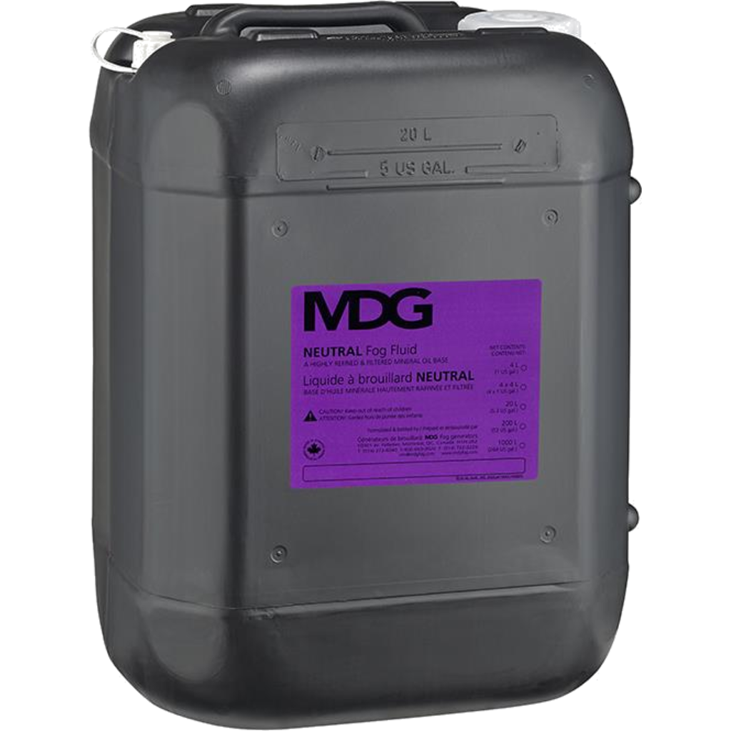 [2255856] MDG Neutral Fluid 20L – haze- og fogvæske basert på hvit mineralolje