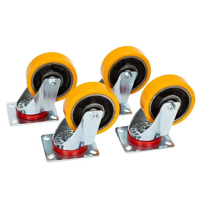[WH PRO 4X] RCF Kit 4 swivel castor 100mm wheels with roller bearing