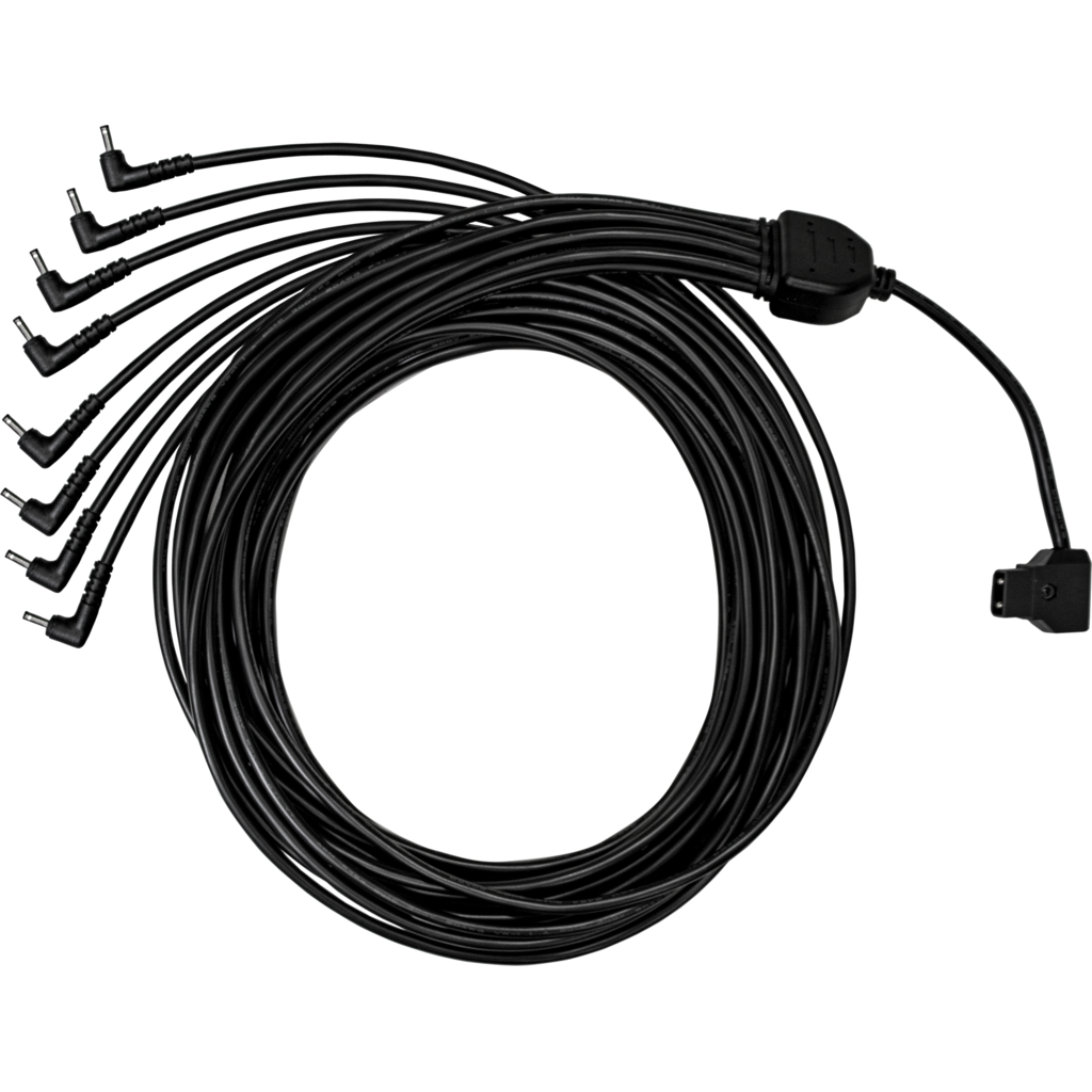 [157813] ASTERA D-Tap Splittkabel koble 8 NYX-pærer til V-mount batteri