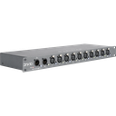 Obsidian Netron DMX10-53 er en rackmontert DMX-splitter med kombinerte 5- og 3-pins utganger og doble innganger. 