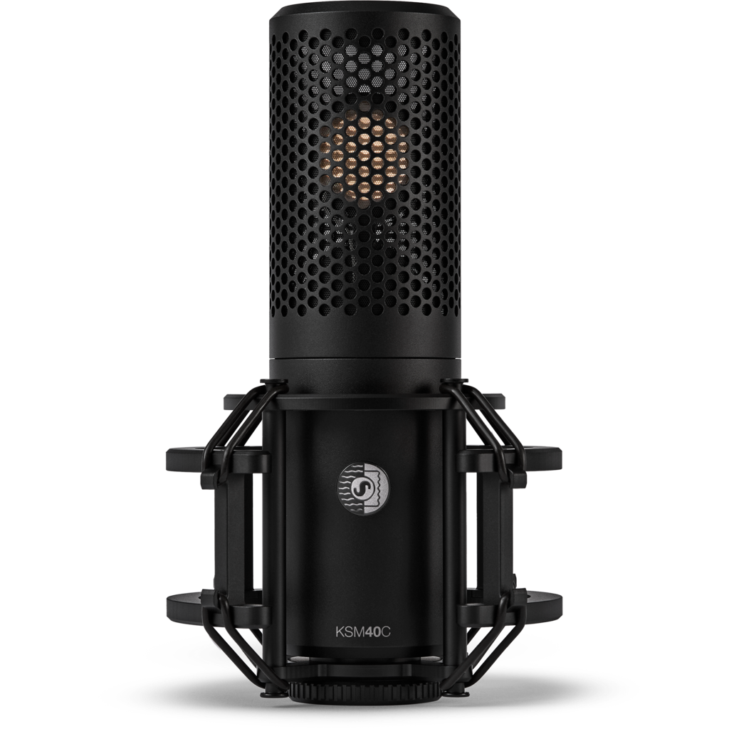 Shure KSM40C er en stormembran kardioide kondensatormikrofon utviklet for varme, detaljerte og kontrollerte opptak i studio.
