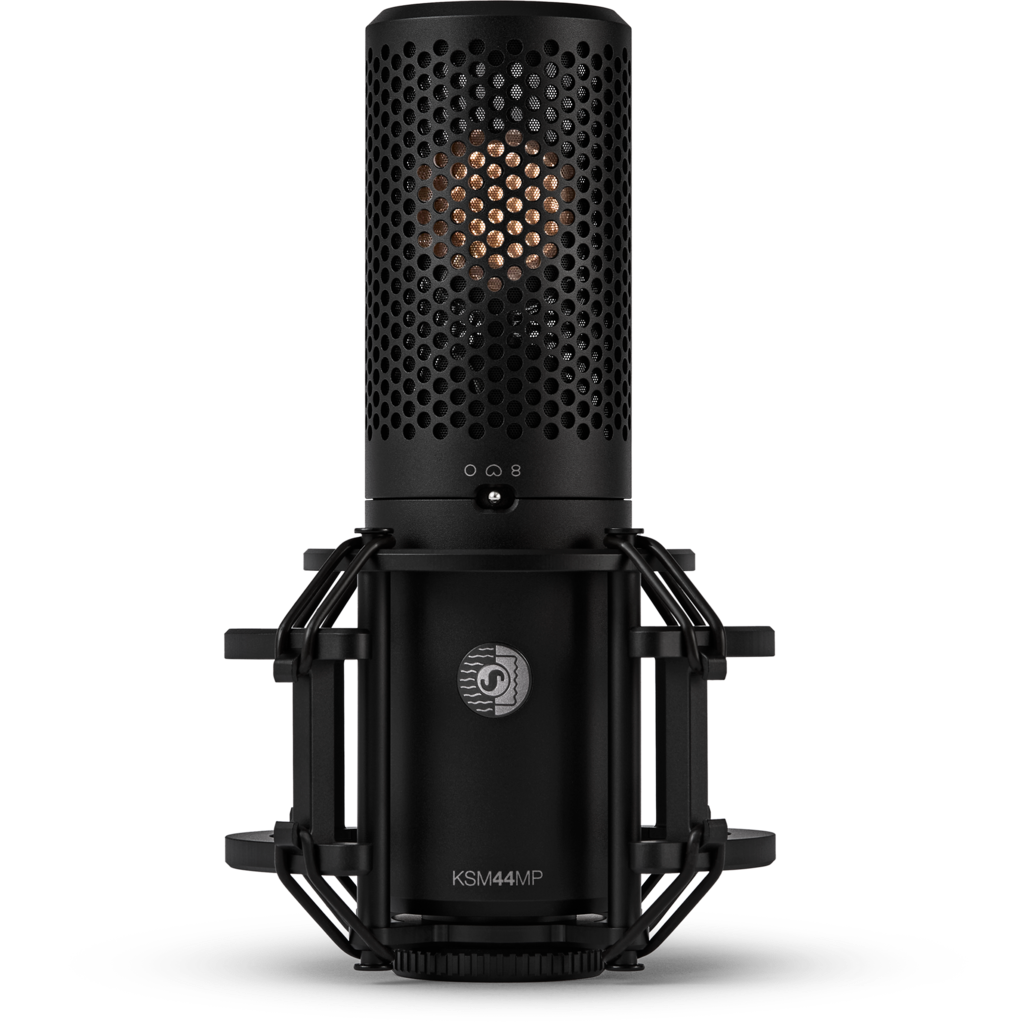 Shure KSM44MP er en stormembran kondensatormikrofon med flere karakteristikker, utviklet for maksimal fleksibilitet i moderne studioarbeid.