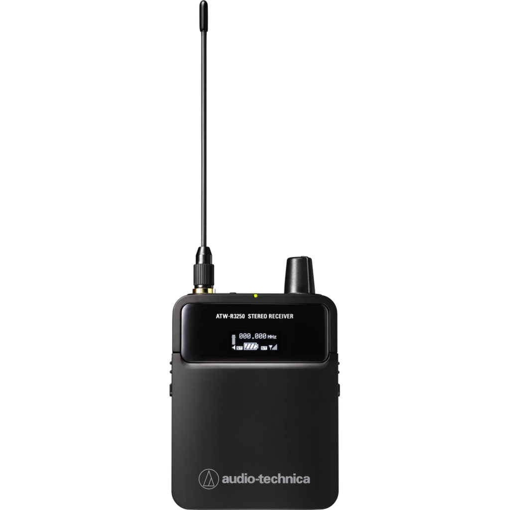 [ATW-R3250-DF2] Audio-Technica 3000 Series IEM Mottaker (ATW-R3250) – UHF bodypack in-ear monitor-mottaker (470-607 MHz)