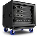L-Acoustics LA-RAK III er et komplett touring-rack for høyytelses forsterkning og signaldistribusjon