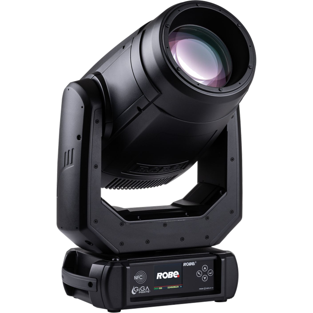 [185632] Robe GigaPointe® – 350 W white laser moving head hybridlampe, 4 000 000 lx @ 5 m, 1,8°–42°