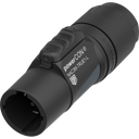 Neutrik NAC3M-TRUE1-L er en powerCON TRUE1 hannkontakt for krevende strømapplikasjoner