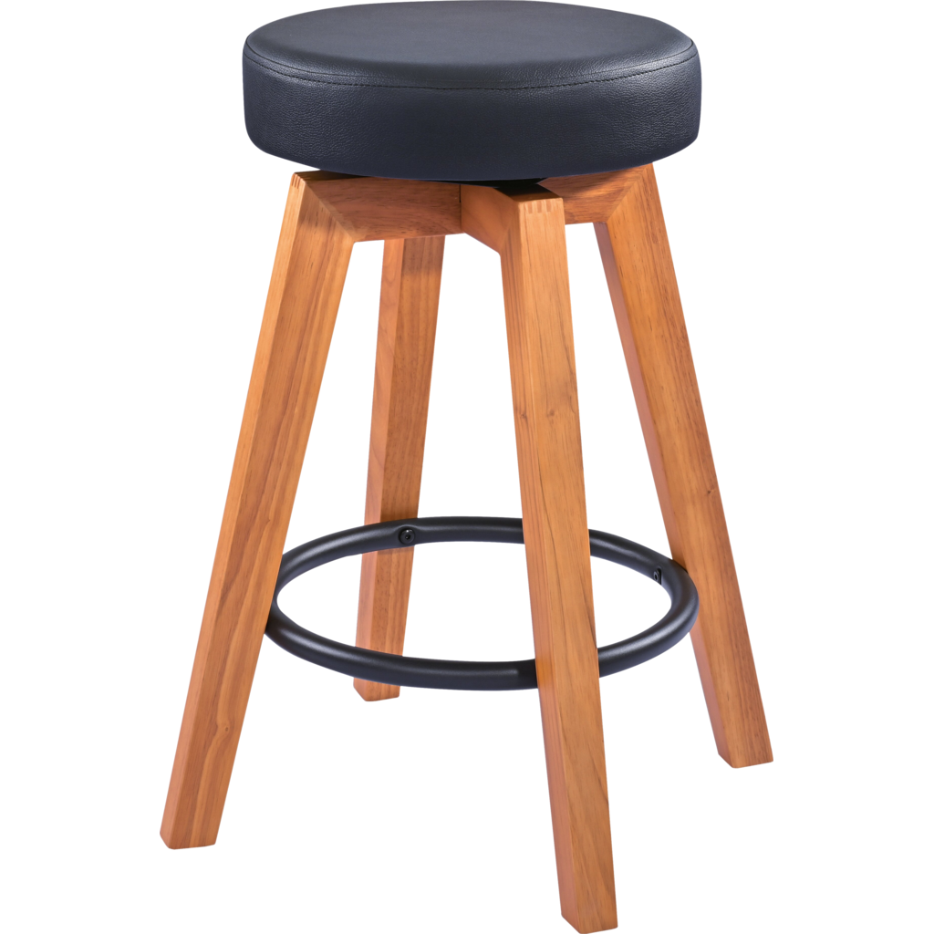 K&M 13860 – Guitar stool i heltre med fotstøtte, natur/sort