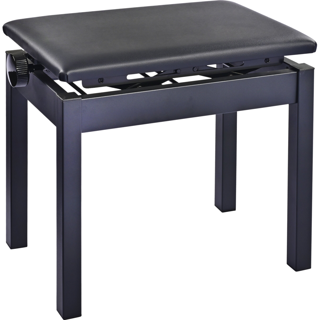 K&M 13992 – Høydejusterbar pianokrakk i stål, sort