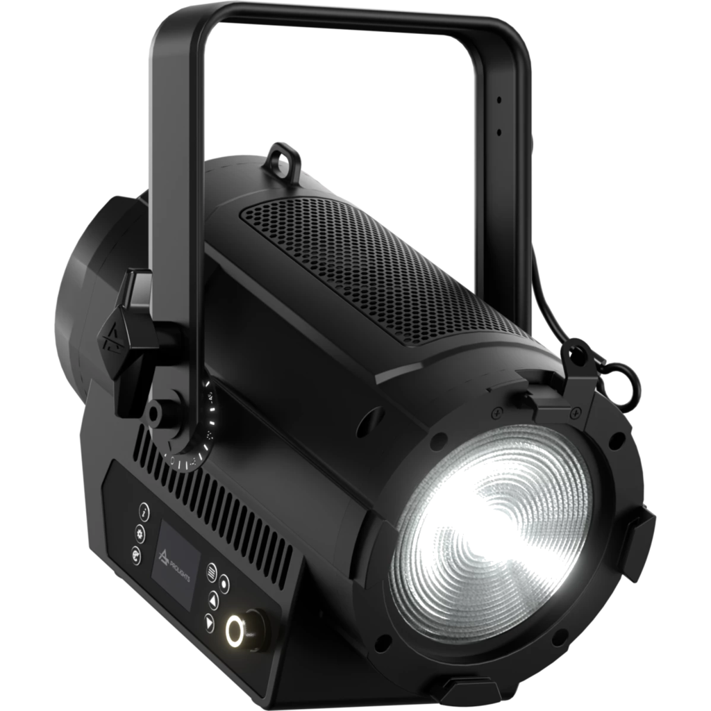 Prolights ECLFRFWXSVWBK EclFresnel FWXSVW – 120W LED Fresnel med variabelt hvitlys og 10°–56° zoom