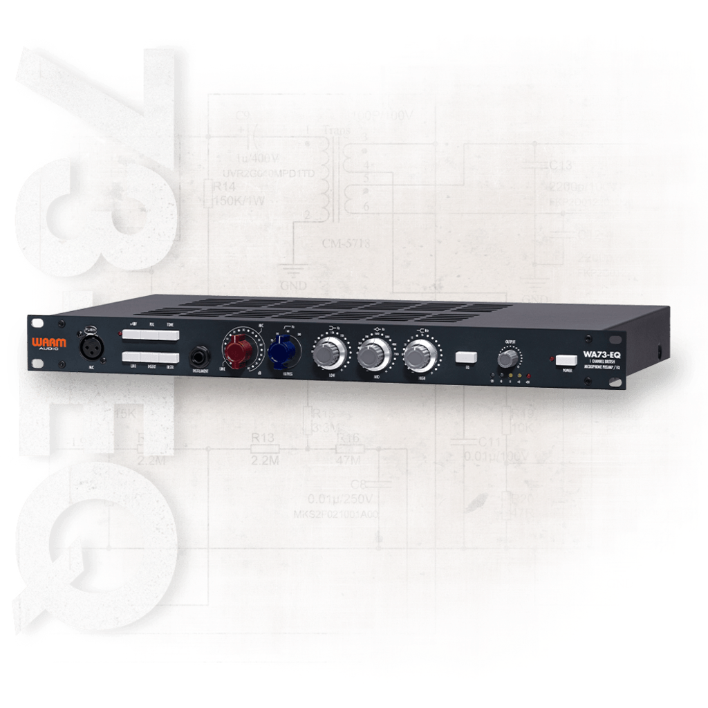 [WM-WA73-EQ] Warm Audio WA73-EQ – enkanals britisk mikrofonforforsterker med 3-bånds EQ