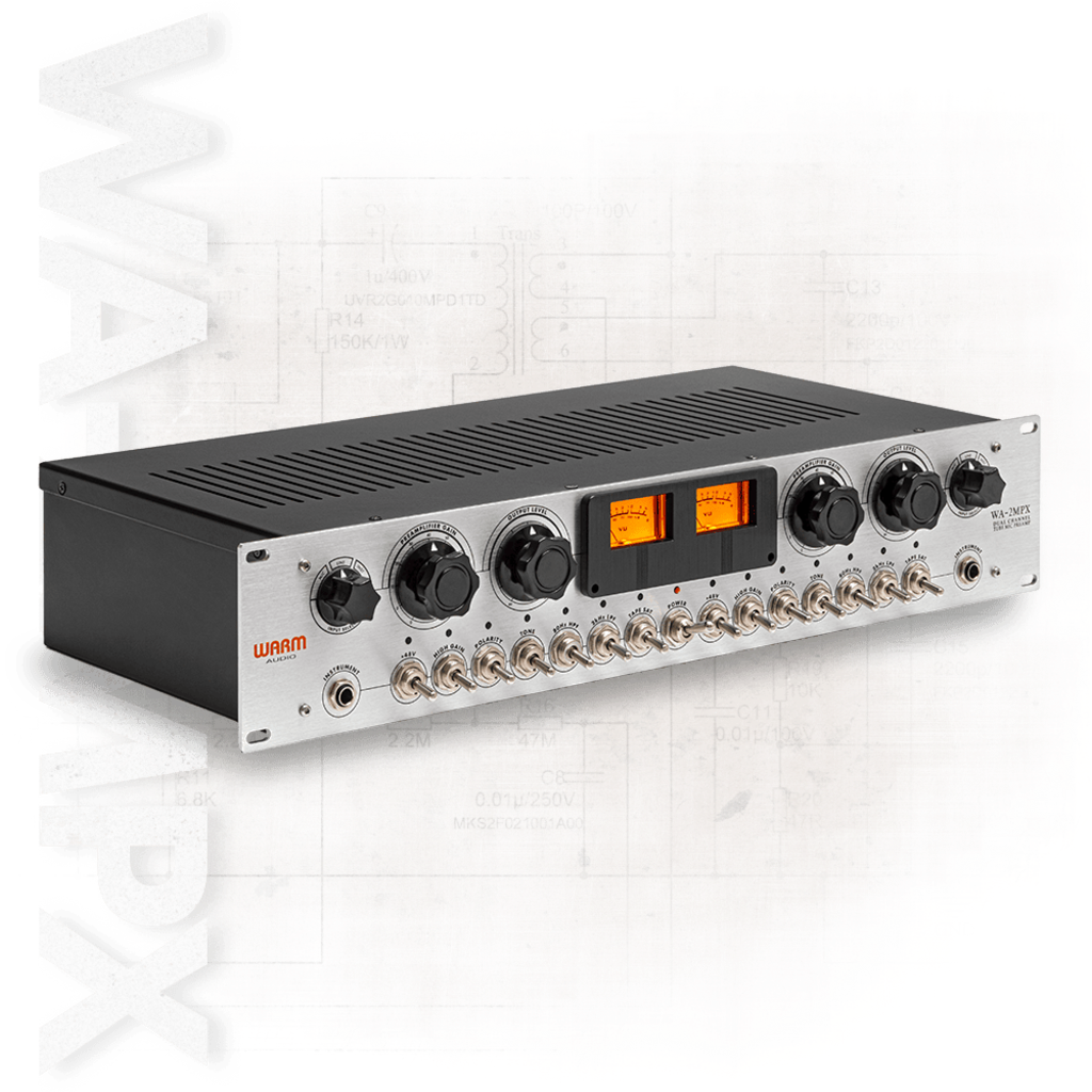 [WM-WA-2MPX] Warm Audio WA-2MPX – dual-kanals rørbasert mikrofonforforsterker med tape-karakter