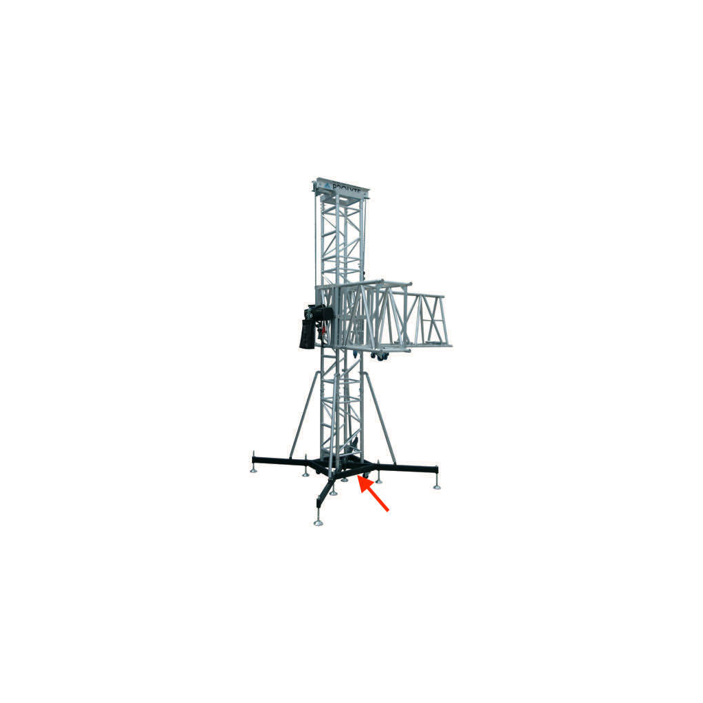 Prolyte CT-Tårn Tårnbase C52T-004 – StålU/KoblingerFor C-Tårn