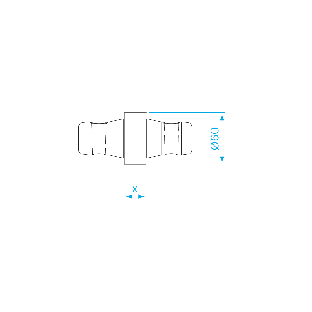 [165924] Prolyte CCS7-S50 avstandsstykke – 50mm