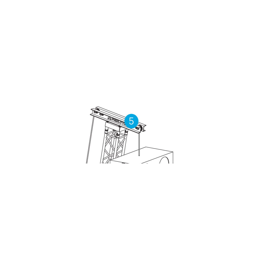 [166002] Prolyte RT-S36V Toppstykke RT-009 – Alu for S36V-tross