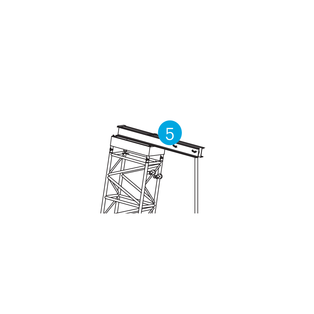 [165999] Prolyte RT-B100RV Toppstykke RT-009 – Alu for B100Rv-tross