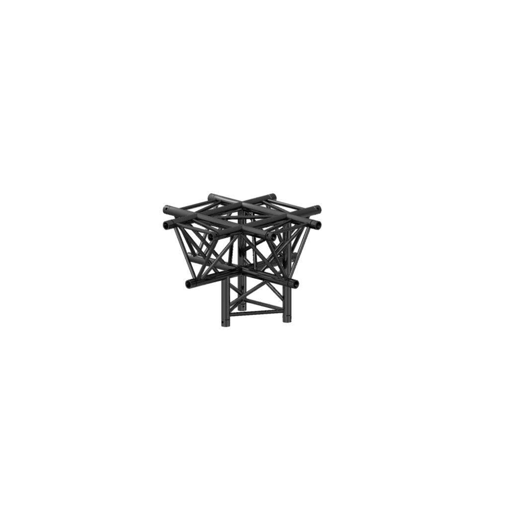 [166289] Prolyte X30D-C024 trekantet hjørne – 5-Veis Kryss, Sort