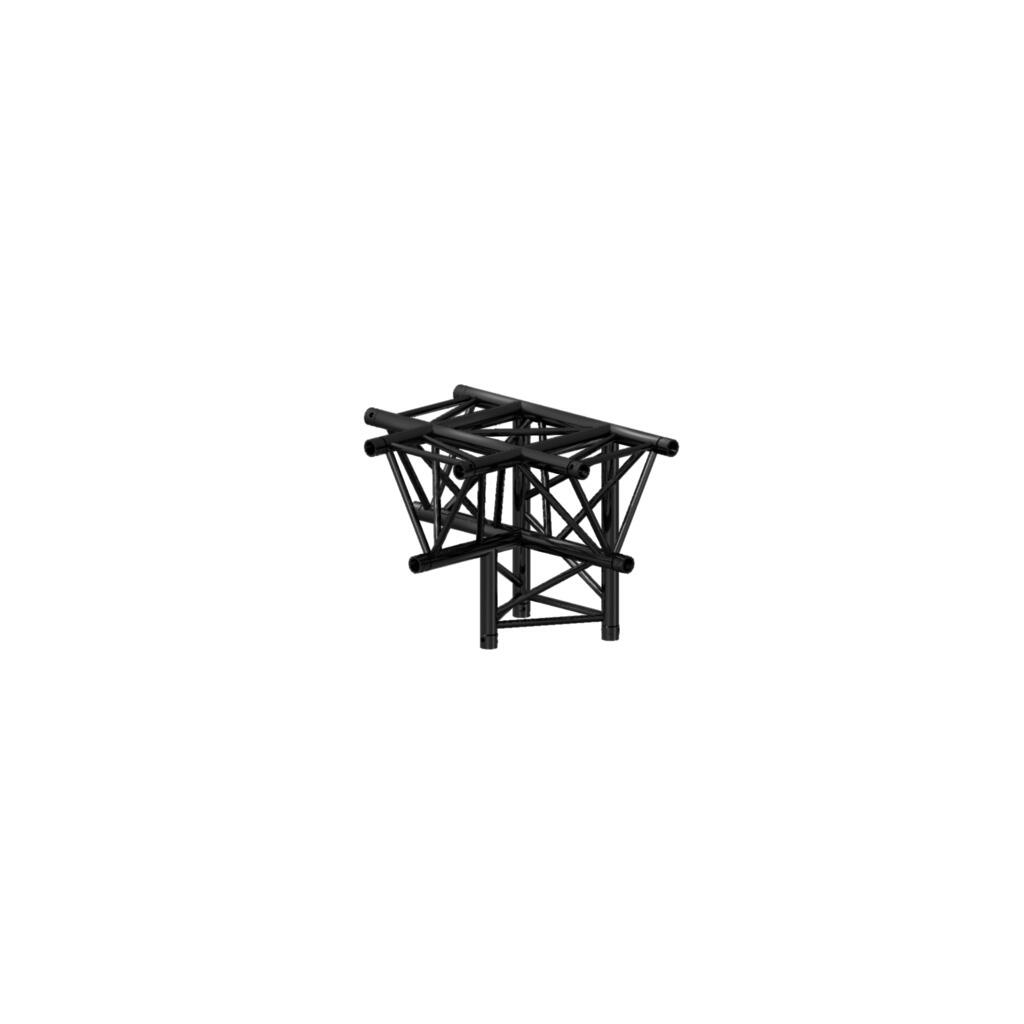 [166288] Prolyte X30D-C020 trekantet hjørne – 4-Veis T, Sort