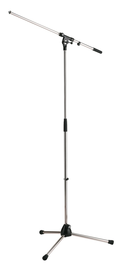 K&M 21020 Microphone stand, Chrome H: 900/1605mm, BL: 800mm