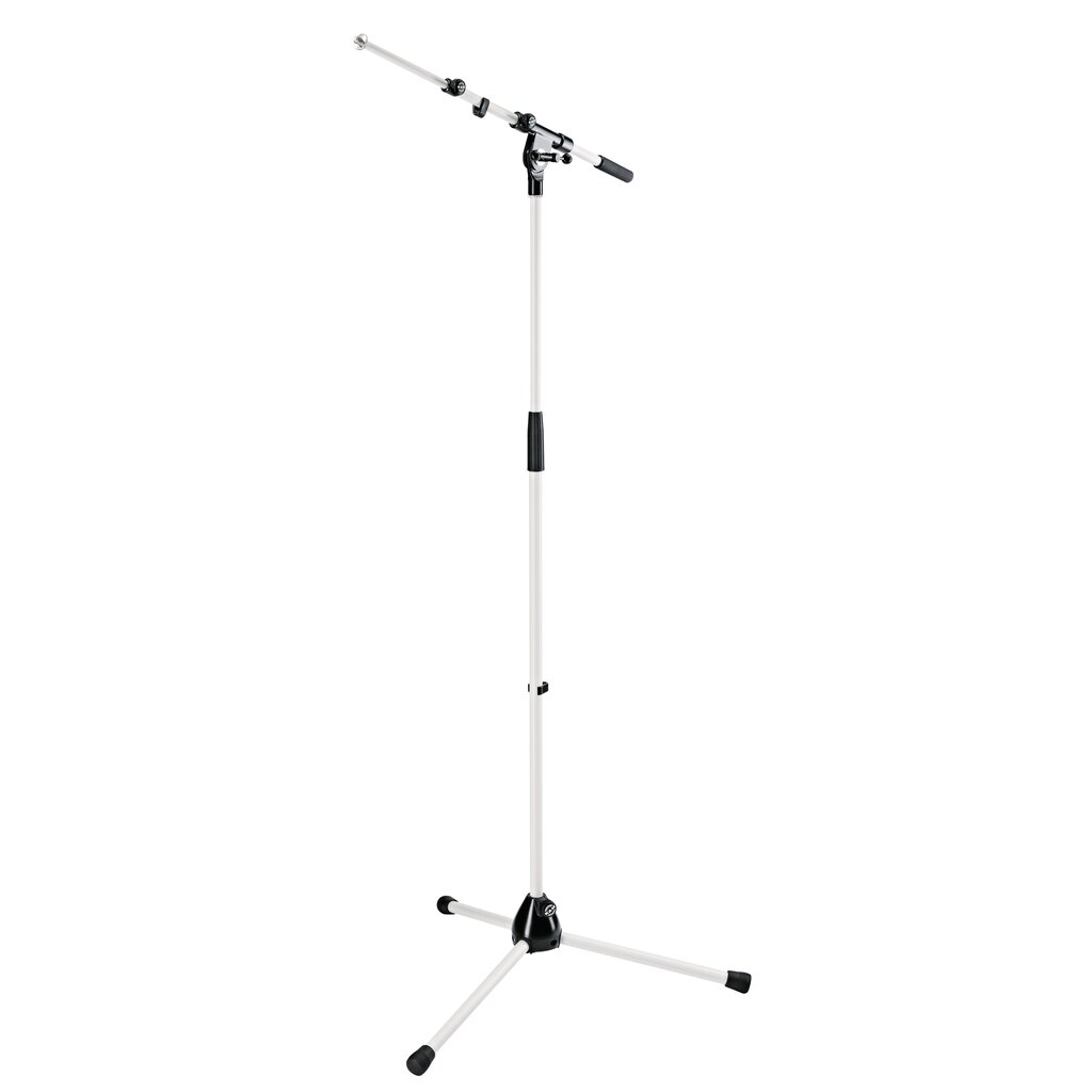 K&M 21090 Microphone stand, Pure White H: 900/1605mm, BL: 435/745mm