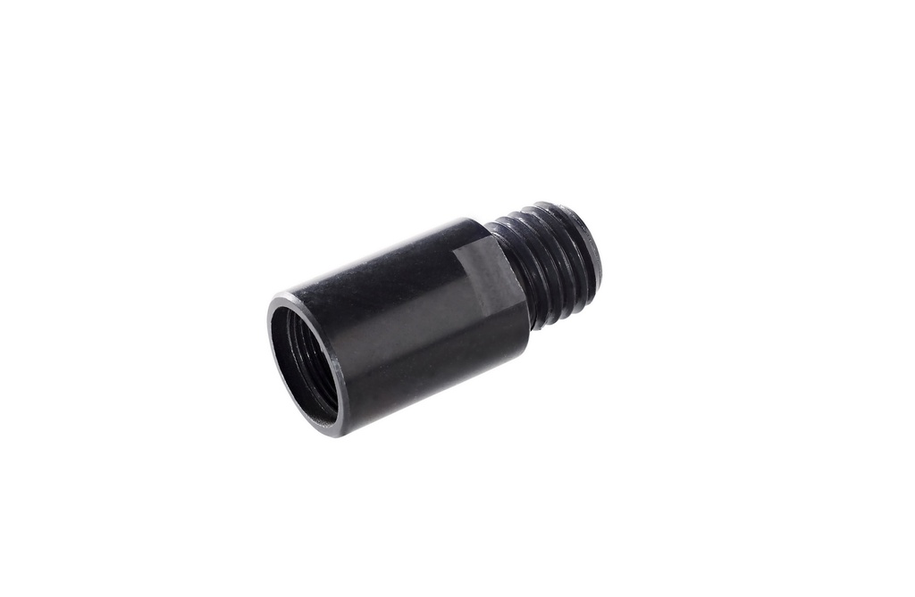 [21950-000-25] K&M 21950 Thread adapter, Black M20 male to M20 x 1.25 mm female thread