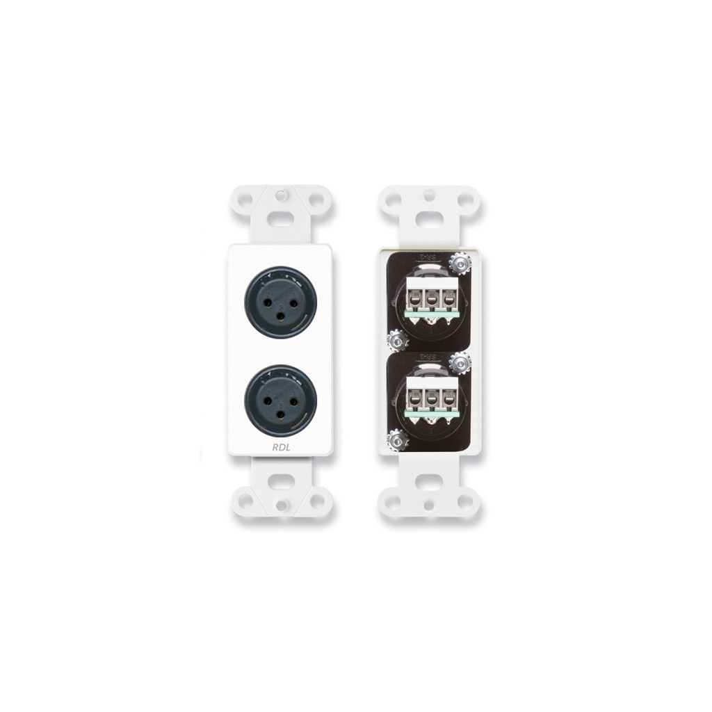 RDL D-XLR2F – tilkoblingsplate