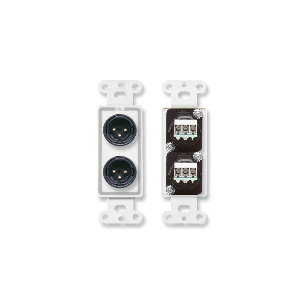 RDL D-XLR2M – tilkoblingsplate