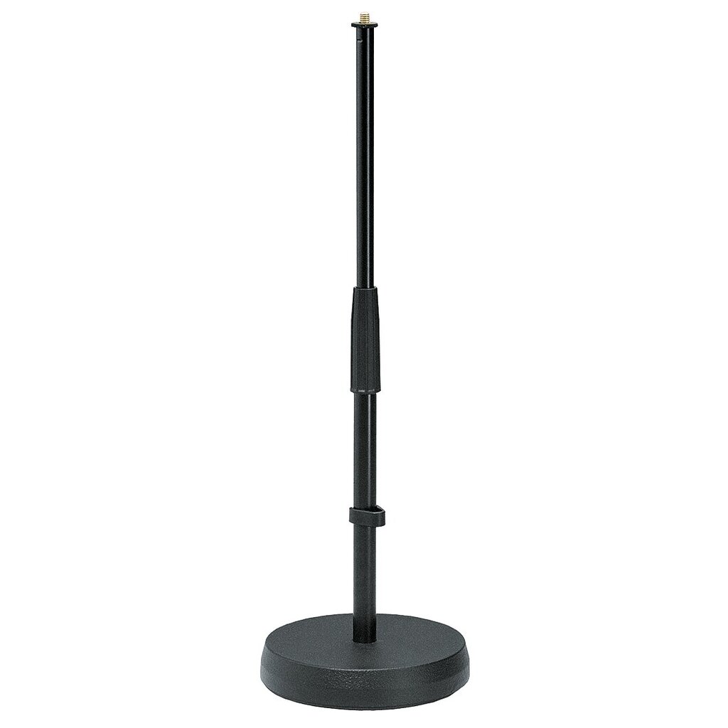 K&M 23300 Lavt mikrofonstativ Sort finish