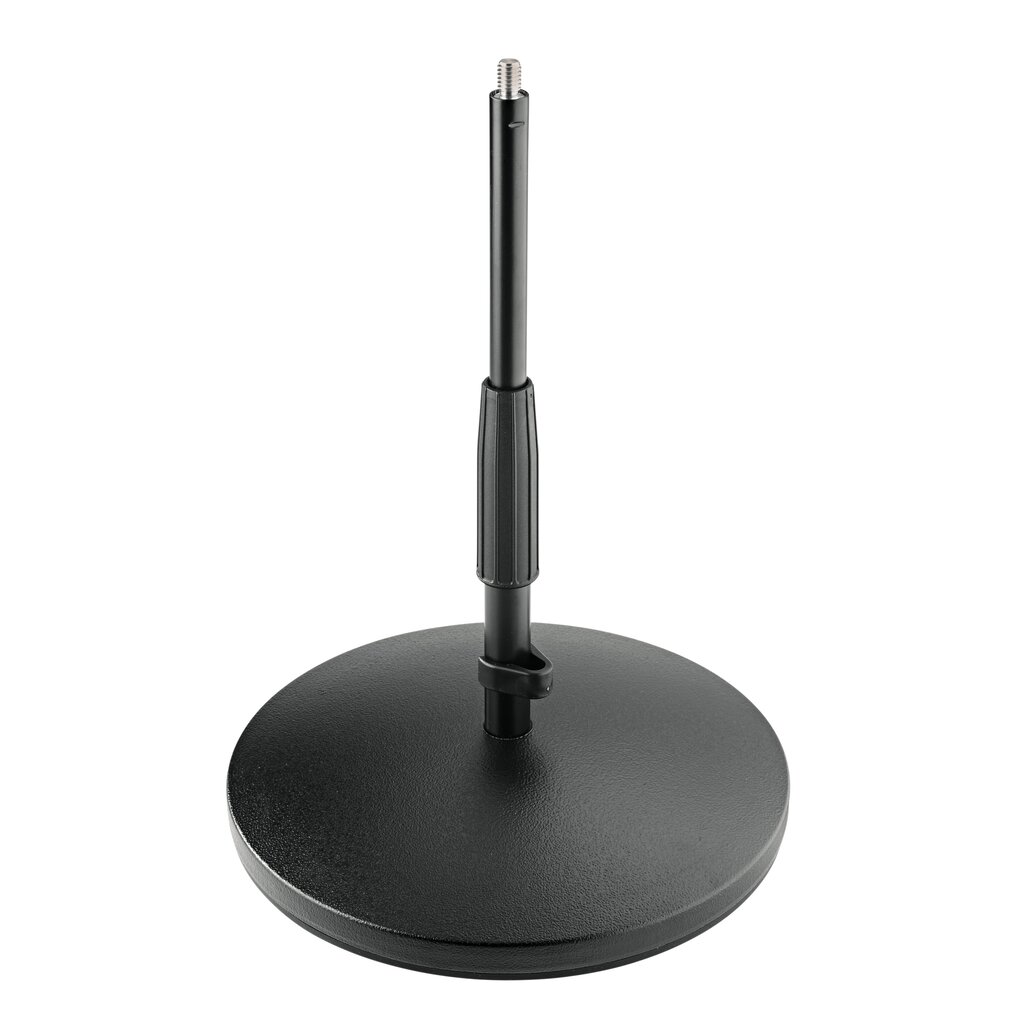 K&M 23320 Microphone stand, Black heavy cast iron base H: 217-347 mm, 3/8“