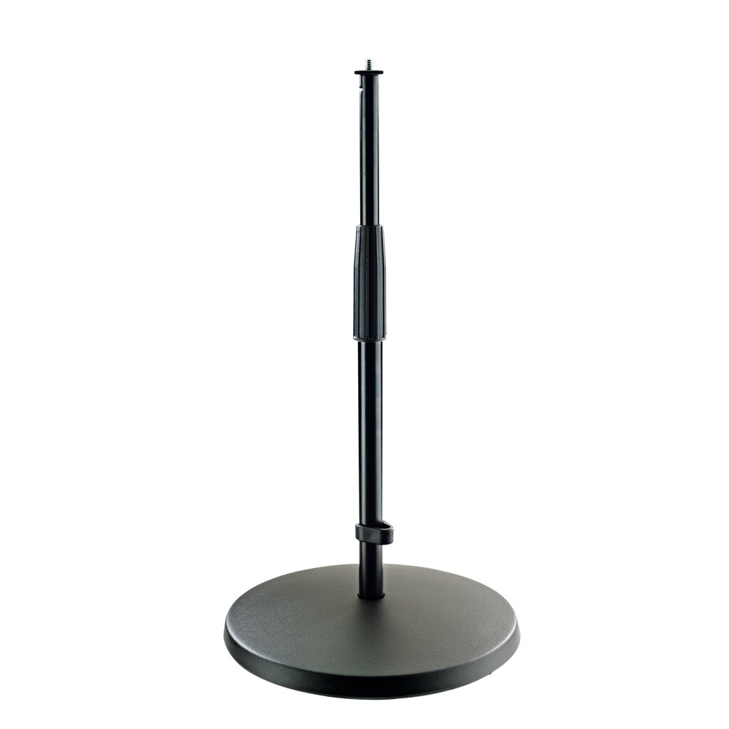 K&M 23323 Microphone stand, Black heavy cast iron base H: 350-570 mm, 3/8“