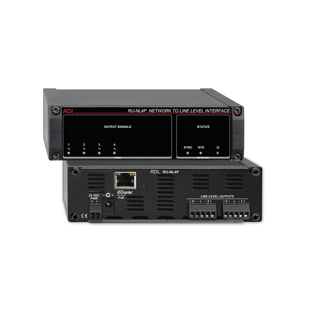 [RU-NL4P] RDL RU-NL4P – Dante-grensesnitt