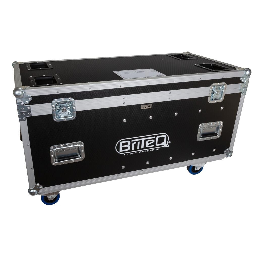 Briteq flightcase for 4 × AKKUPOLE
