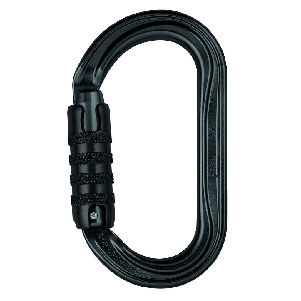 [159413] Petzl M33A TLN OK TRIACT-LOCK – sort oval karabiner med automatisk låsing