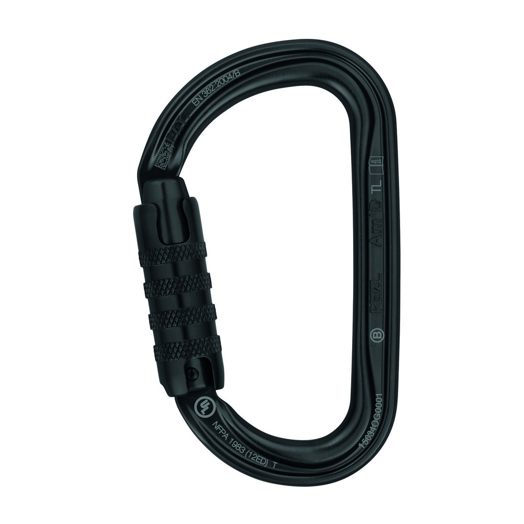 [159416] Petzl M34A TLN Am’D TRIACT-LOCK – sort asymmetrisk karabiner med automatisk låsing