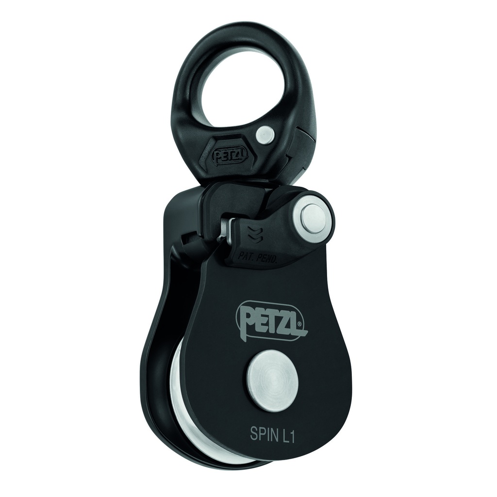[159428] Petzl P001BA01 SPIN L1 – sort trinse med svivel og høy virkningsgrad