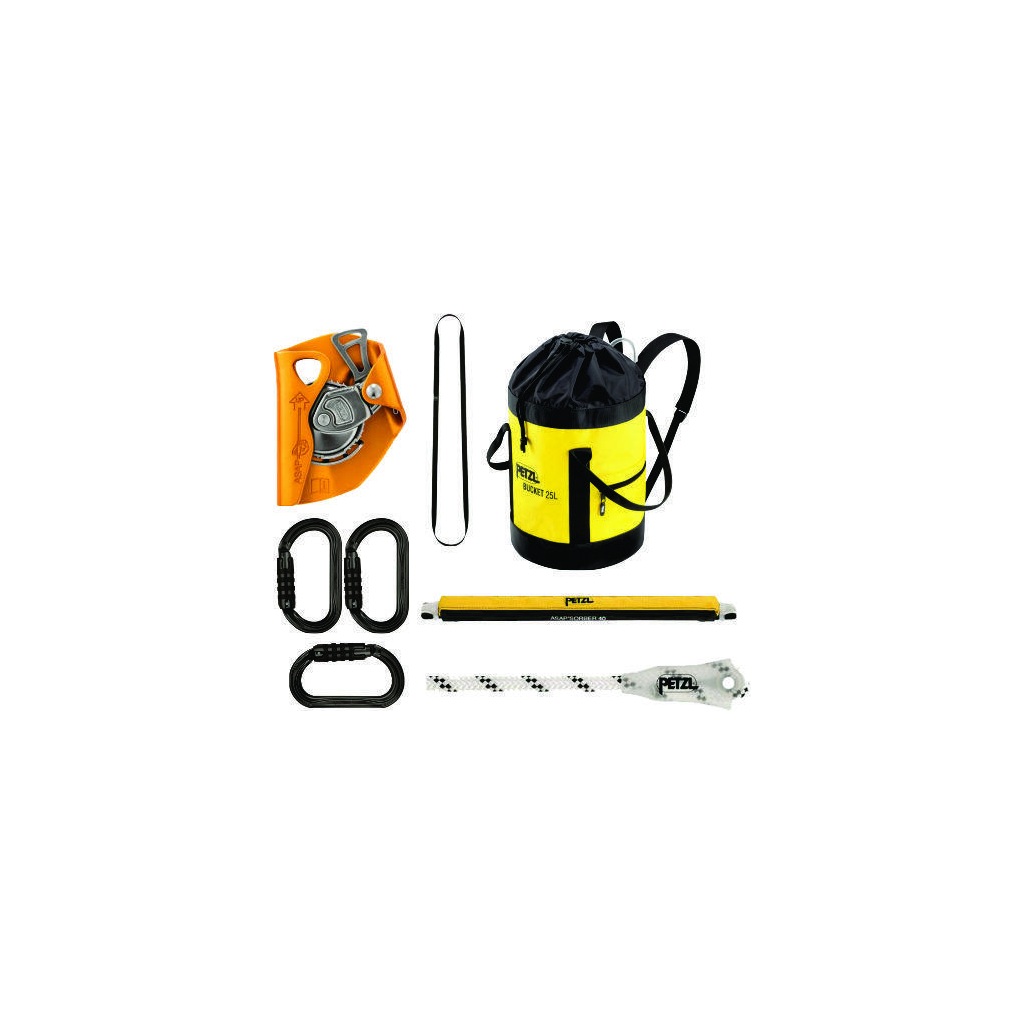 [159497] Petzl ASAP fallsikringspakke – komplett mobilt fallsikringssystem med 11 mm tau (10m)