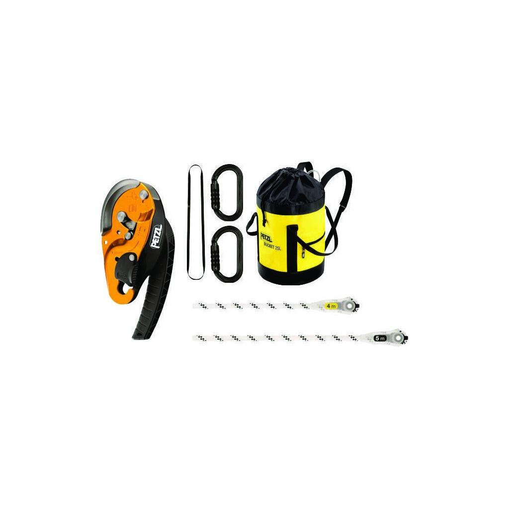 [159509] Petzl I’D S rappellpakke – komplett pakke med terminert 11 mm tau (10m)