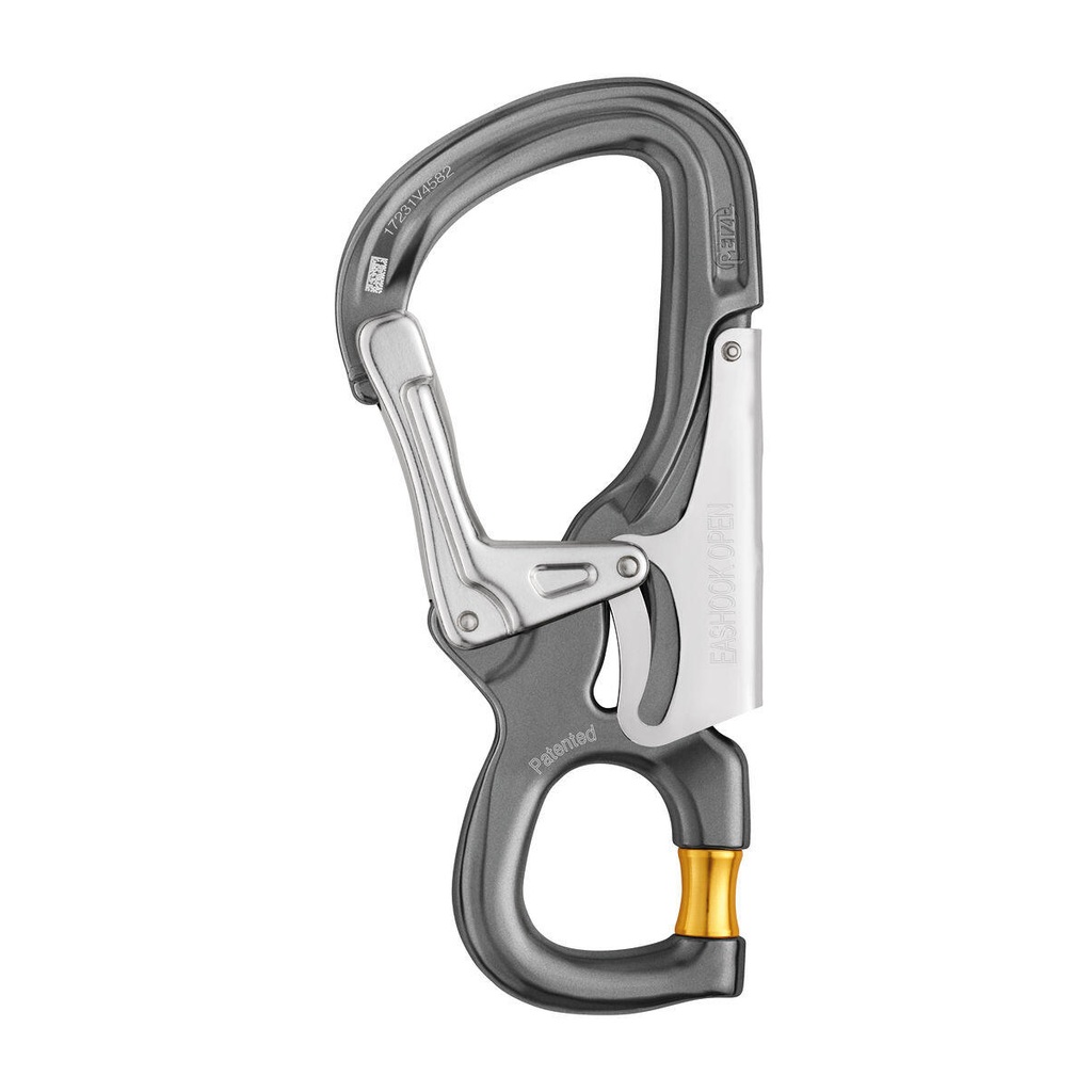 [167828] Petzl M043AA00 EASHOOK OPEN – åpningsbar kobling med automatisk låsing