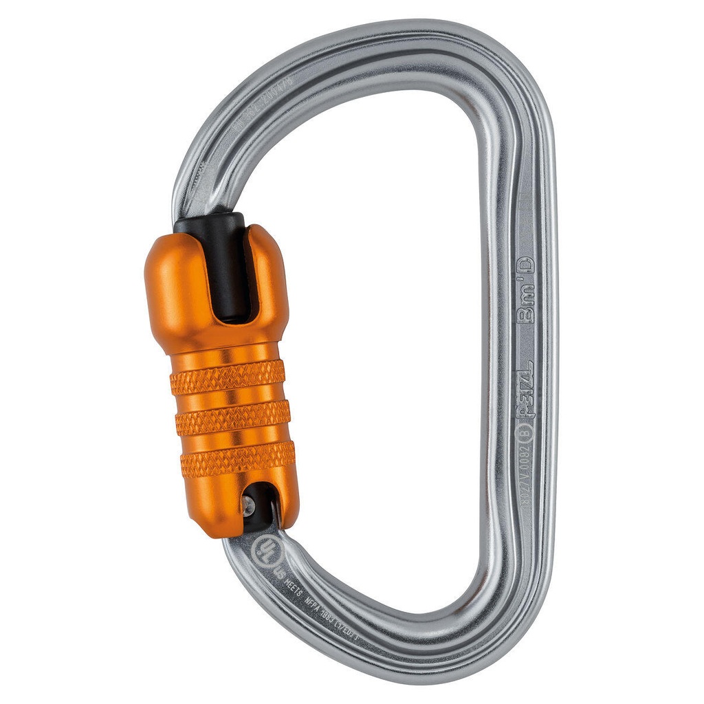 [167898] Petzl M032AA00 Bm’D TRIACT-LOCK – høyfast asymmetrisk karabiner med automatisk låsing