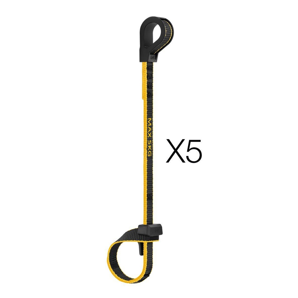 [170409] Petzl S050CA00 TOOLINK L – verktøyfeste opptil 5 kg, 5-pakning
