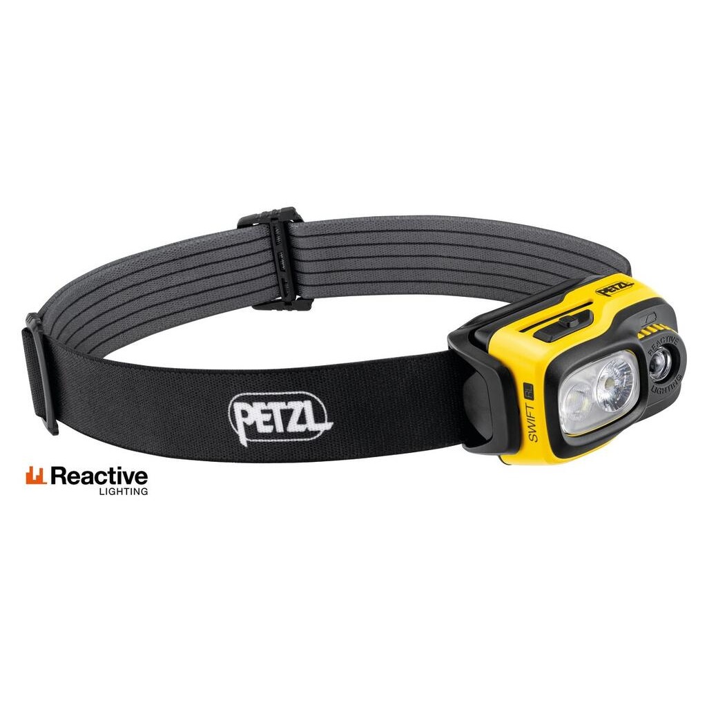 [172732] Petzl E810AB00 SWIFT RL – oppladbar hodelykt 1100 lumen med REACTIVE LIGHTING