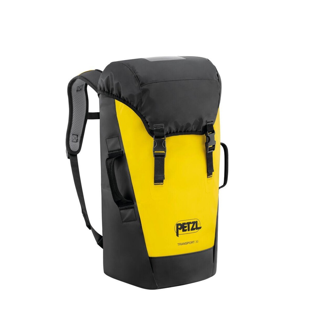 [173783] Petzl S042AA00 TRANSPORT 30 – robust utstyrssekk 30 liter, gul/sort