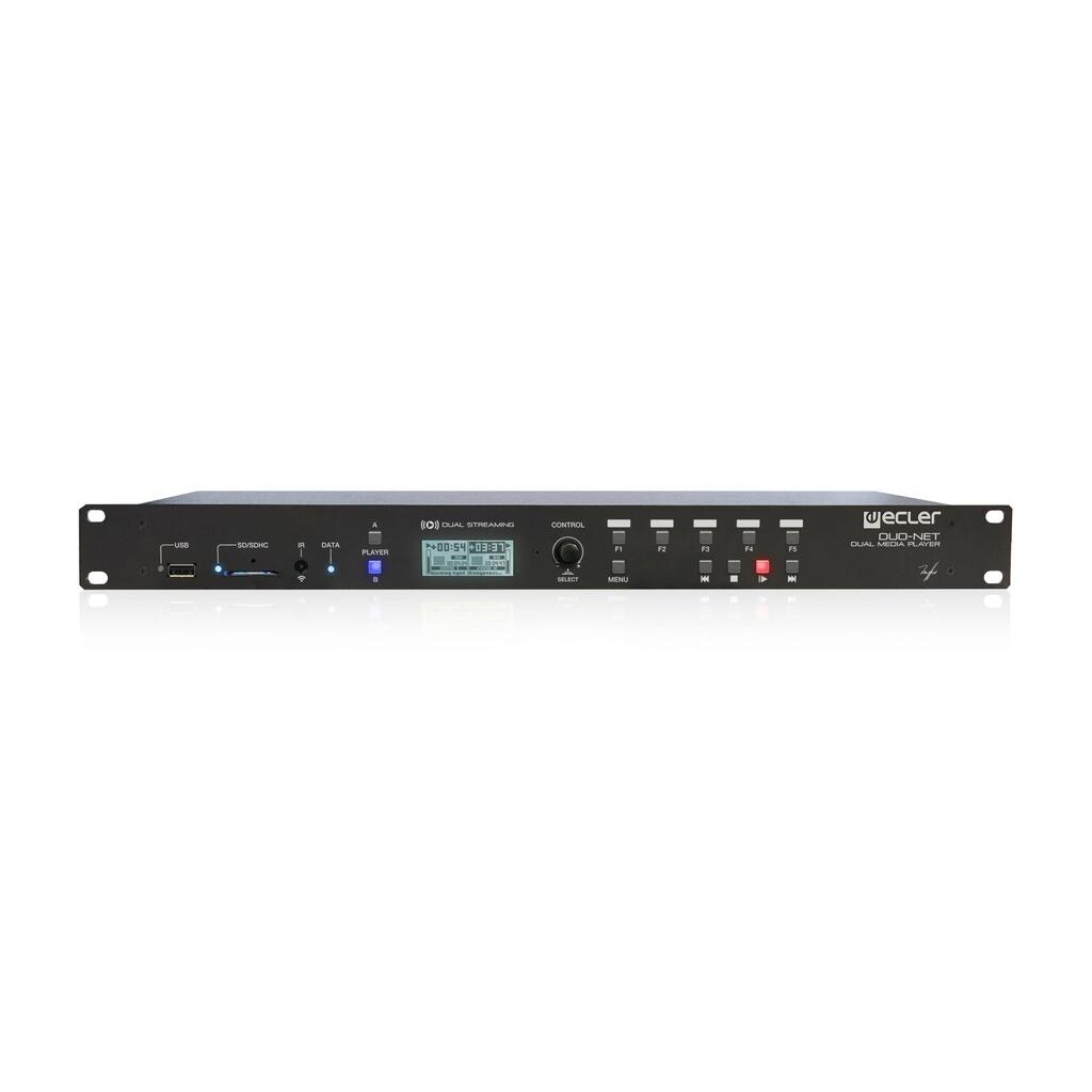 [187025] Ecler DUO-NET PLAYER – dobbel nettverksspiller for lyd